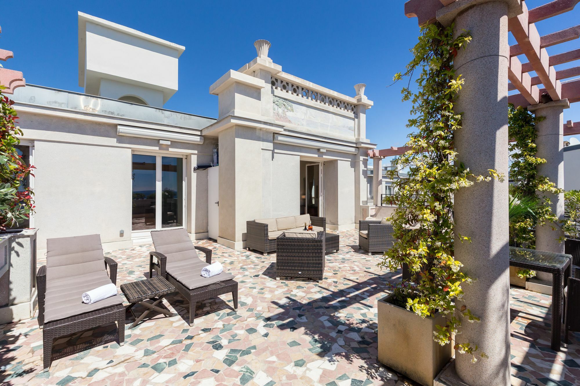 Ferienwohnung Nestor&Jeeves - "Sea View Terrace Penthouse Prestige" - Luxe Nizza Exterior foto